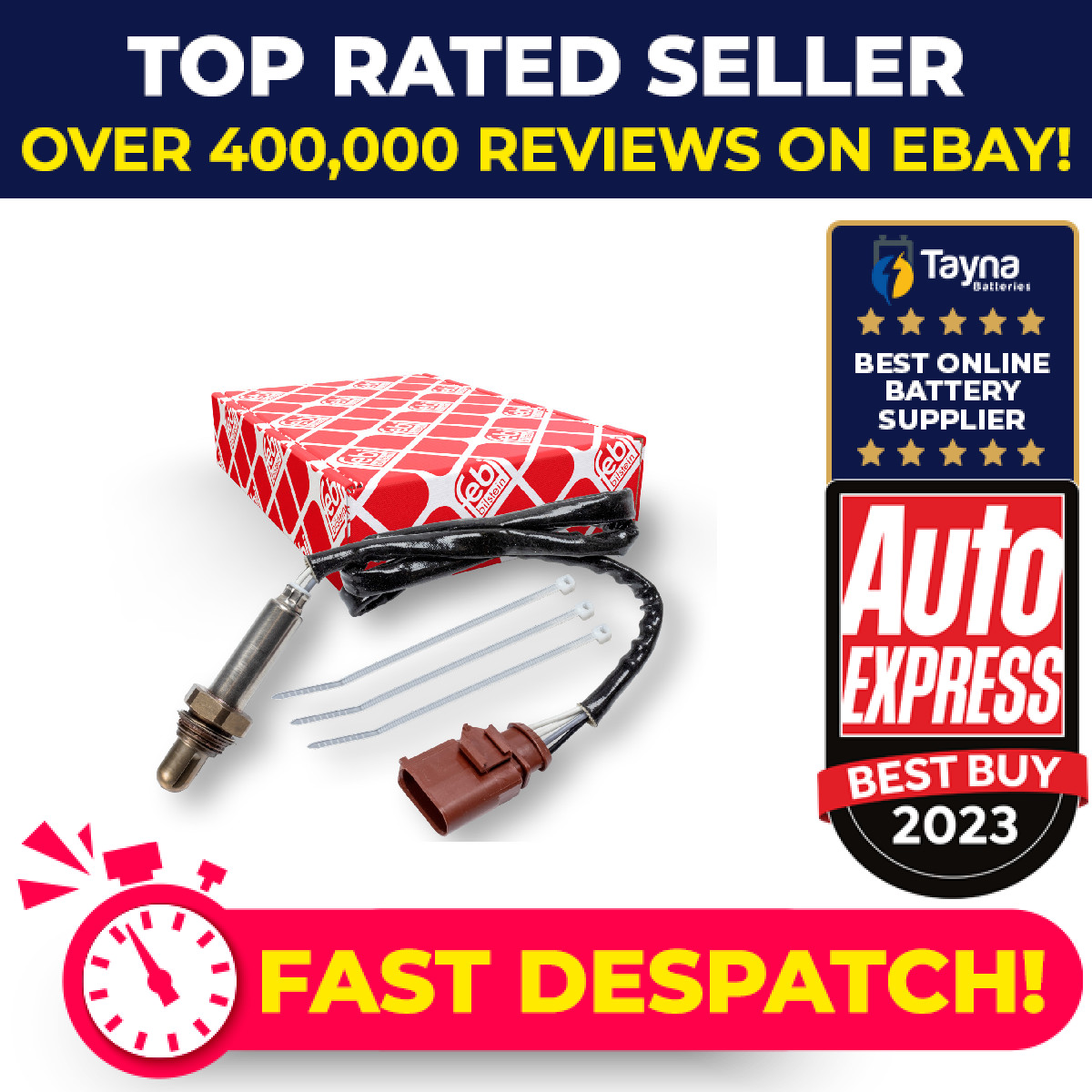 Lambda Sensor fits AUDI A6 C6 3.2 04 to 09 BKH Oxygen 03C906262AT 04E906262 Febi
