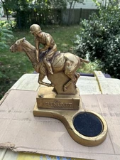 Vintage Glenlivet Scotch Gilt Counter Display Bottle Holder damaged as found