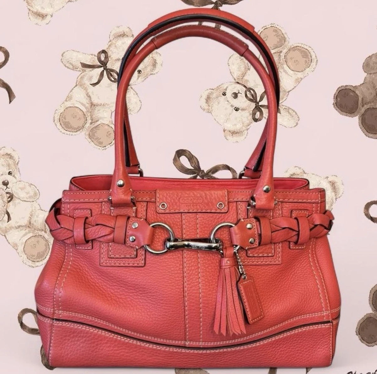Coach Pink Fringe Bags & Handbags for Women for sale | eBay