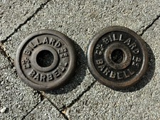 Billard Barbell 2.5 lb Standard 1" Weight Plate Lot Of 2