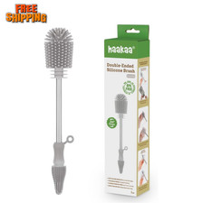 Silicone Cleaning Brush Kit Food-Grade Dishwasher Safe for Bottles Kitchen Use