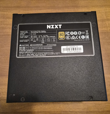 NZXT C850 850W ATX Modular 80 Plus Gold Power Supply Unit PSU Black