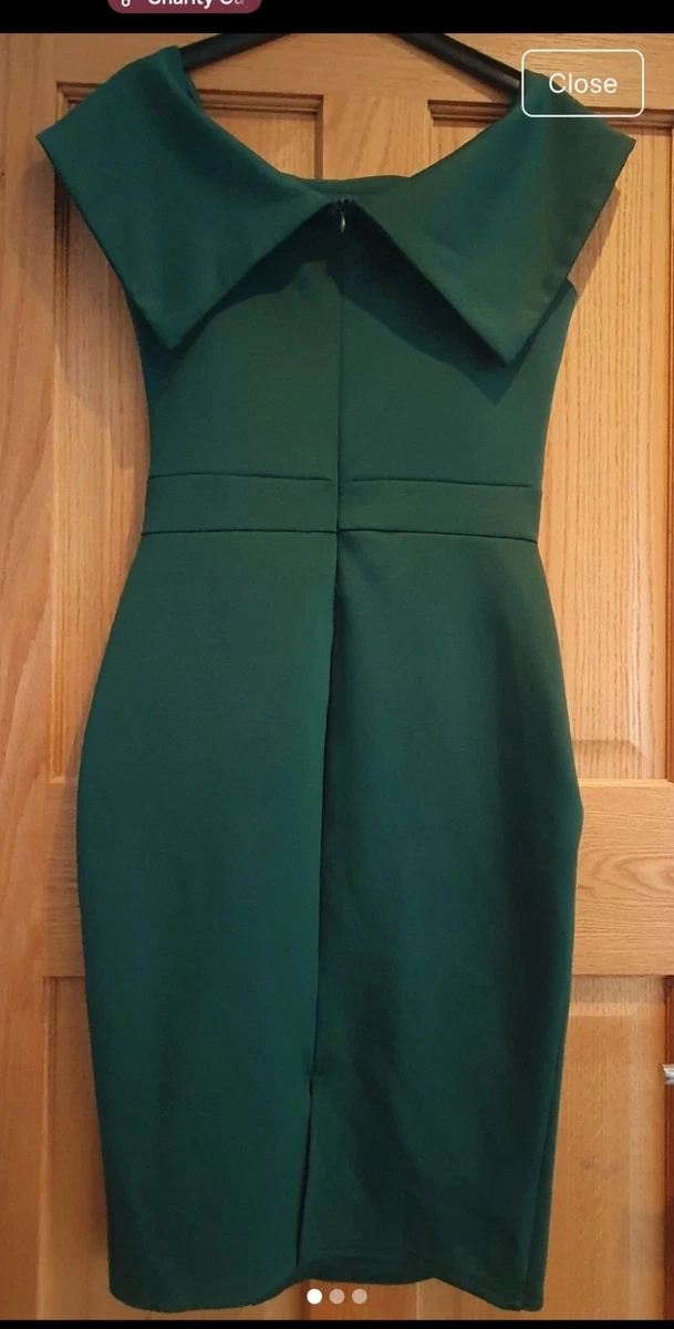 slim fit dress slacks Emerald Green Bardot Fishtail Full Length Gown – Rosies Closet