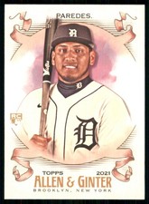 2021 Topps Allen & Ginter #254 Isaac Paredes Detroit Tigers 53267