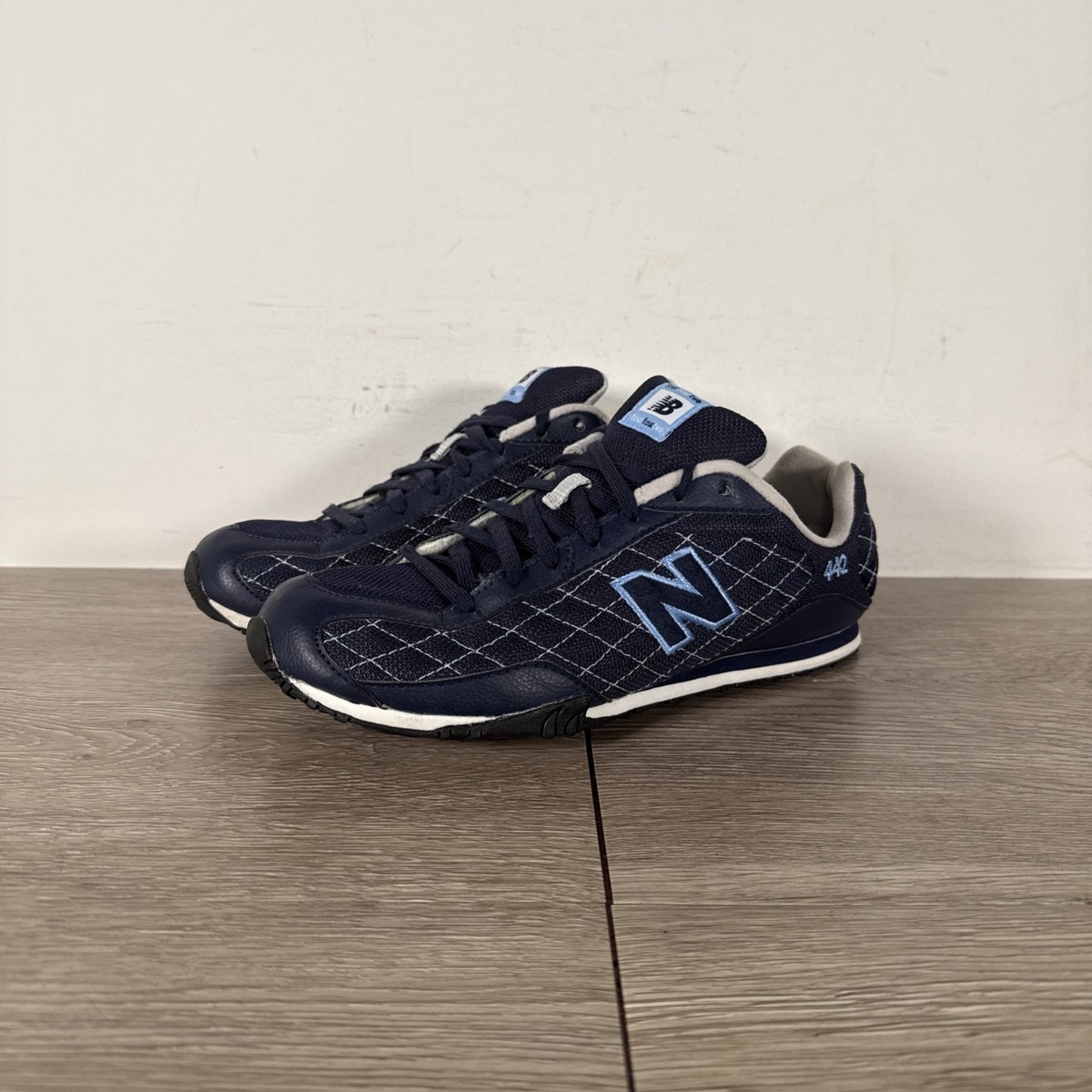 New Balance 442 Womens Blue Quilted Low Top Shoe Trainer Athletic