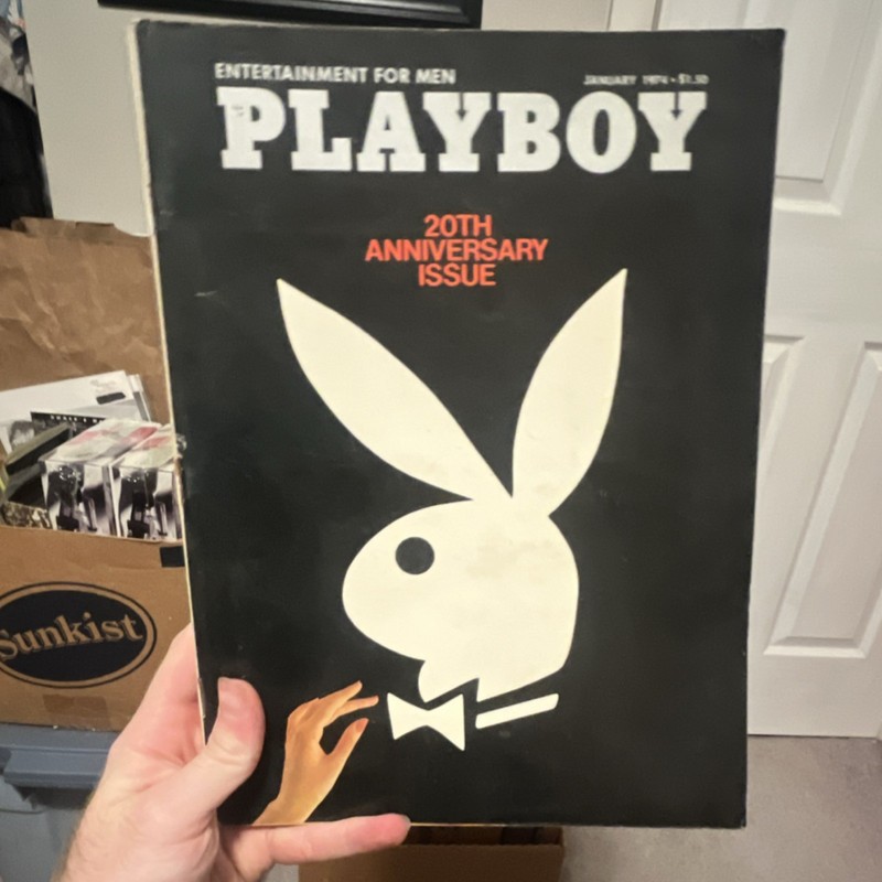 Playboy Magazine January 1974 Illustrated, 20th Anniversary Issue, Men Genre
