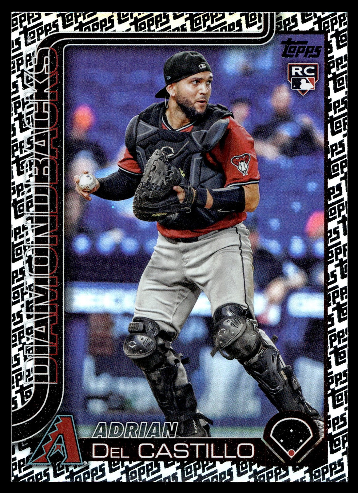 2025 Topps #226 Adrian Del Castillo Topps Foil Pattern Arizona Diamondbacks
