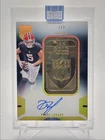 DRAKE LONDON 2024 EMINENCE NFL SHIELD 14K TROY OUNCE GOLD BAR AUTO 1/3 Q0895