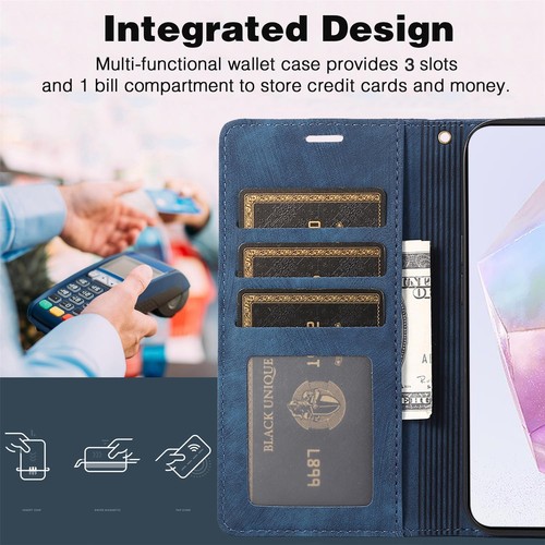 For Samsung Galaxy A15 A16 A35 A36 Leather Magnetic Flip Case Card Slot Cover - Picture 51 of 63