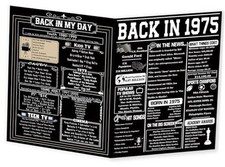 Large Birthday Card Gift for Women Men, Best Fifty Years Old Bday Card 50th