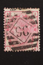 GB Scott 61 Plate 16 3d Rose Used Numeral Cancel