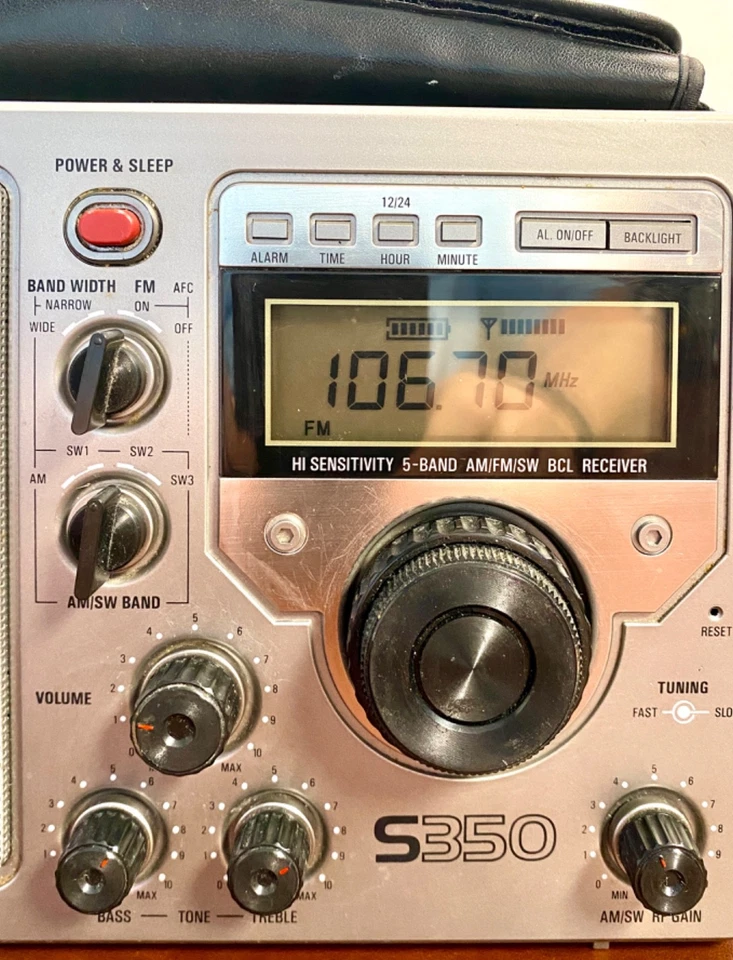 Grundig S350 5 bandas mundial AM/FM radio onda corta receptor portátil PROBADO Foto 3 de 4