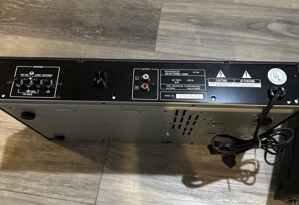 Kenwood KA-54 Stereo Integrated Amplifier and KT-54 Stereo