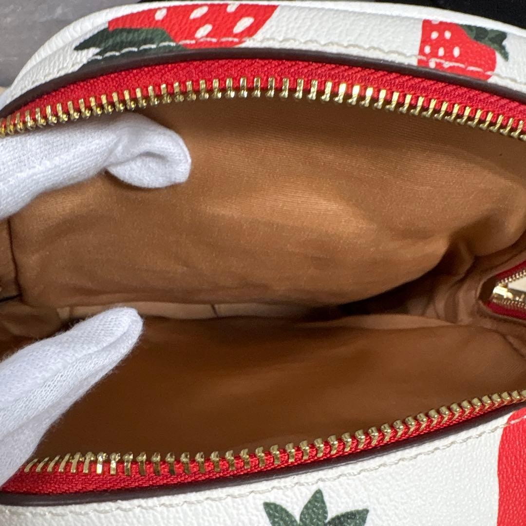 Coach Strawberry Pattern Backpack Authentic - image 3