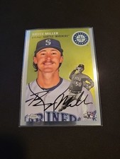 2023 Topps Chrome Platinum Anniversary Bryce Miller #268 Rookie Card RC Mariners. rookie card picture