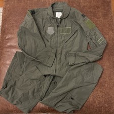 Flight Suit, Coveralls, CWU-27/P Type1 Class 1, Sage green, Size 42R Capt rank