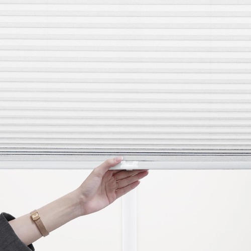 Cordless 1" Light Filtering Cellular Shade, 35"W x 64"H, White - Picture 5 of 8