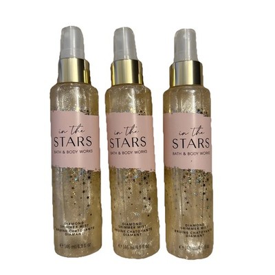 NEW Bath Body Works Lot of 3 Bottles In The Stars Shimmer Fragrance Mist 4.9 oz