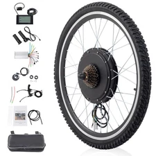26'' 1000W 1500W Electric Bicycle Front / Rear Wheel E-Bike Conversion Motor Set