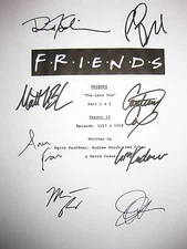 Friends Signed Finale TV Script X8 Jennifer Aniston Matthew Perry Lisa Kudrow rp