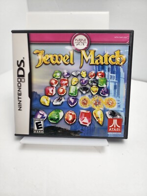 Jewel Match Purple Hills Atari Nintendo DS Complete CIB Tested Rated E