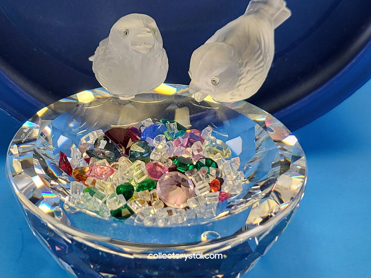 Swarovski Silver Crystals 7460 NR 108 or 010029 Bird Bath With 