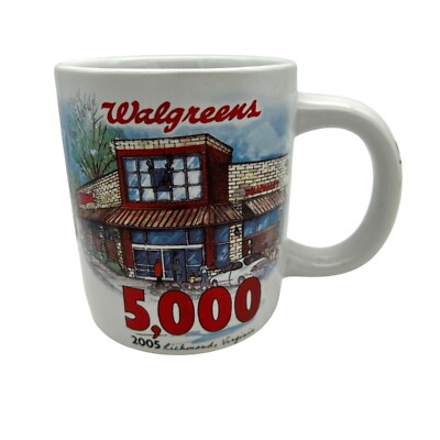 2005 Walgreens Coffee Mug - Store 5000 Commemoration Richmond Virginia - 4''