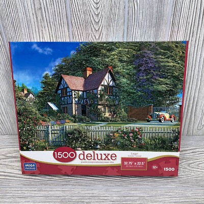 Mega Puzzles 1500 Piece Deluxe Jigsaw Puzzle  Roses House Variant 1  Large! NEW