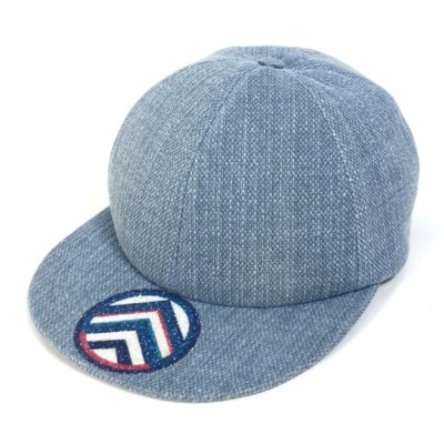 CHANEL Airline 16SS Denim Beaded hat cap baseball cap cotton blue Crystal-embroidered Denim Baseball Cap • Ruslan Baginskiy  main image 3