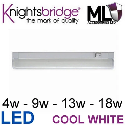 KNIGHTSBRIDGE LED Link Under Cabinet Shelf Lighting Kitchen Strip Light Cupboard Unit Counter