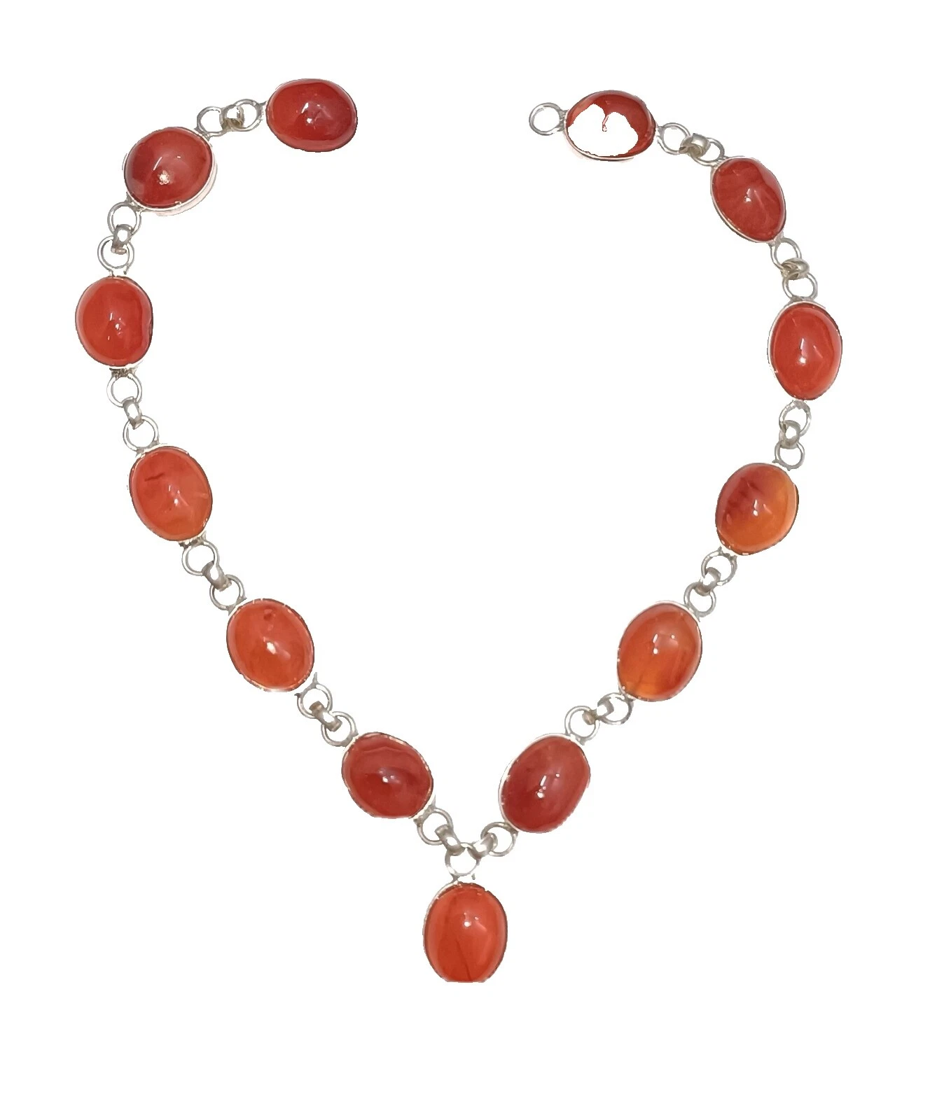 Piedra de la Cadena de Cristal Collares y colgantes hechos a mano