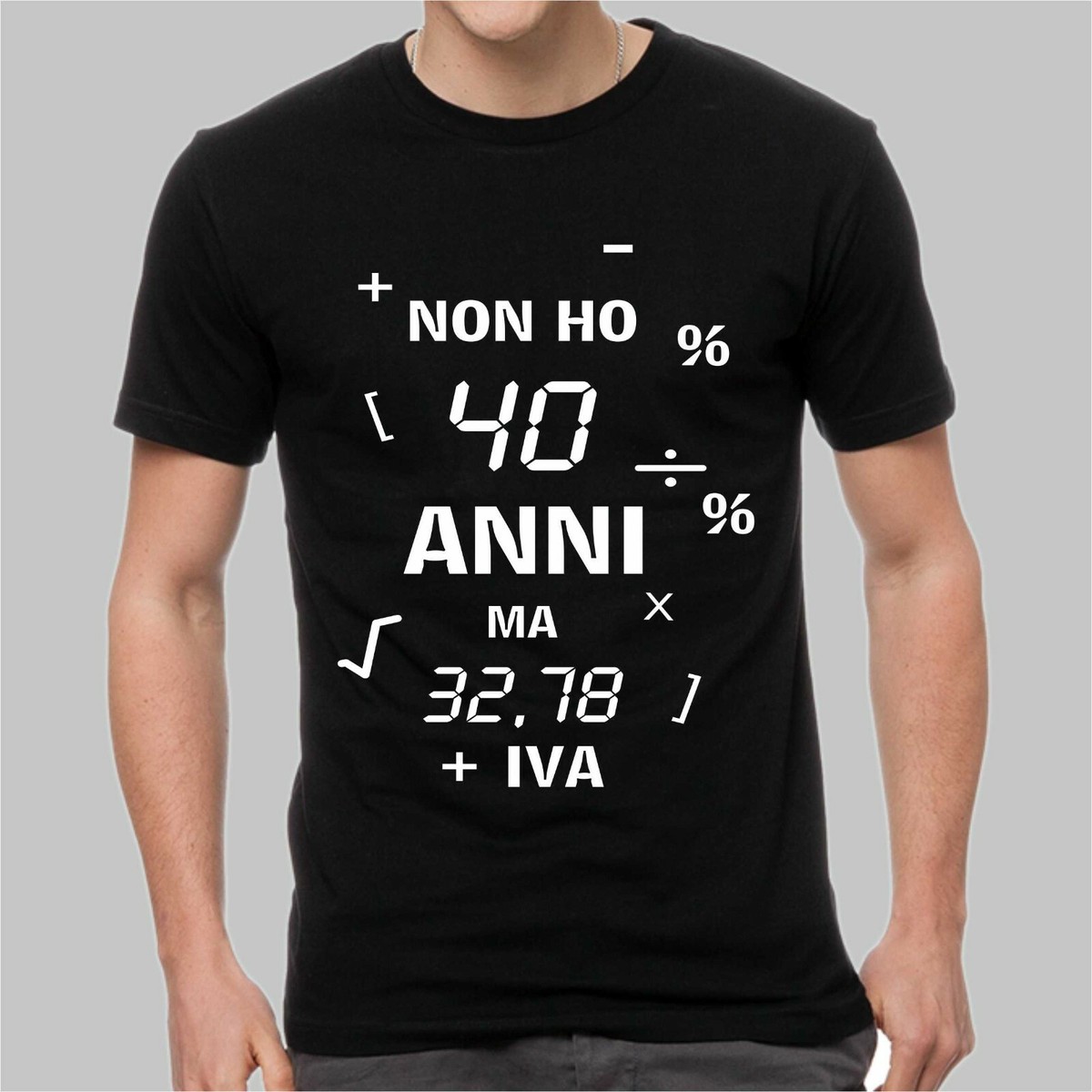 40 Anni Stampa Personalizzata Magliette T-SHIRT Uomo 40 Anni Festa