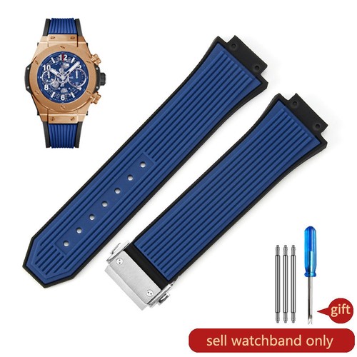 Watch Strap Band Rubber Silicone Watchband Bracelet For Hublot Watch Big Bang - Bild 46 von 49