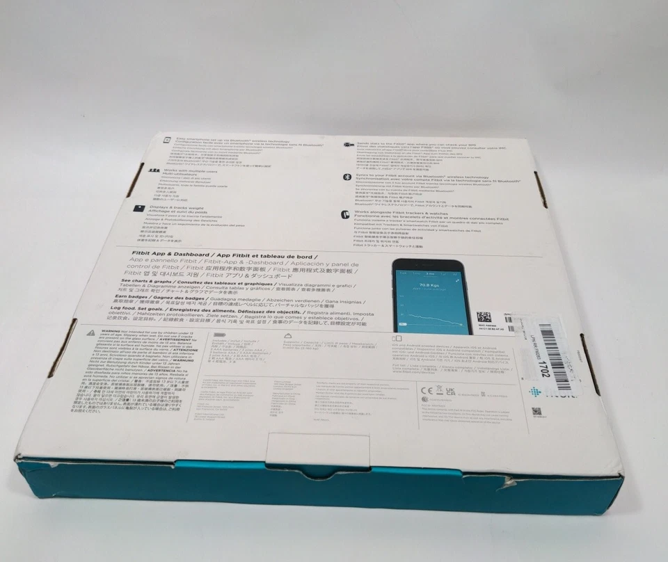 Báscula inteligente Fitbit Aria Wi-Fi, blanca FB203 Foto 4 de 4