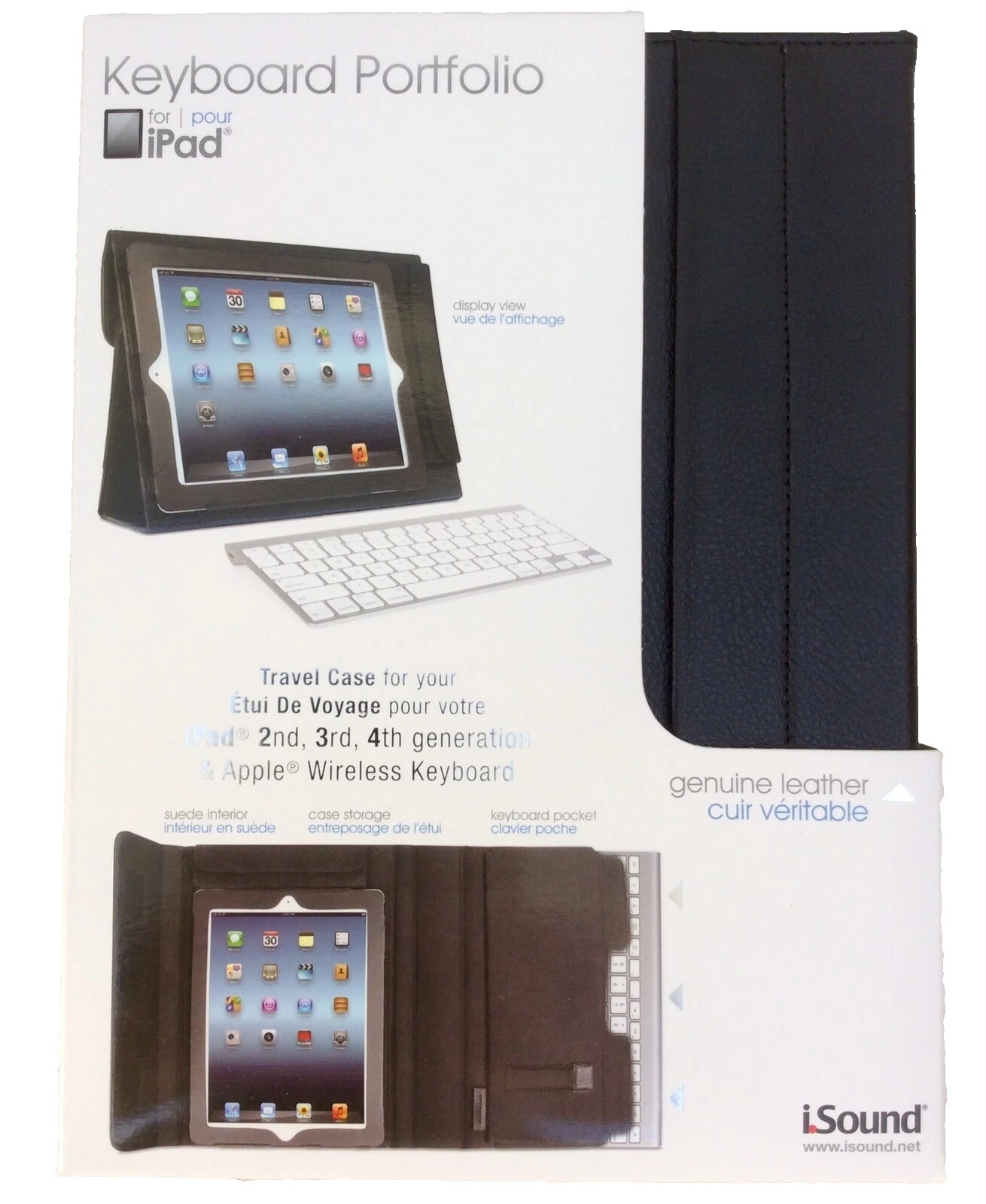 Lector de libros electrónicos y Tablet cuero iSound Estuches, Fundas y teclado Folios Para Apple iPad 2