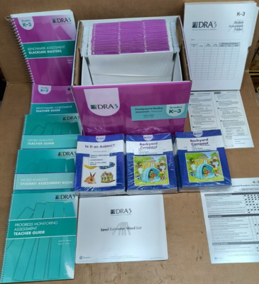 New Pearson DRA3 Developmental Reading Assessment Grade K-3 Kit