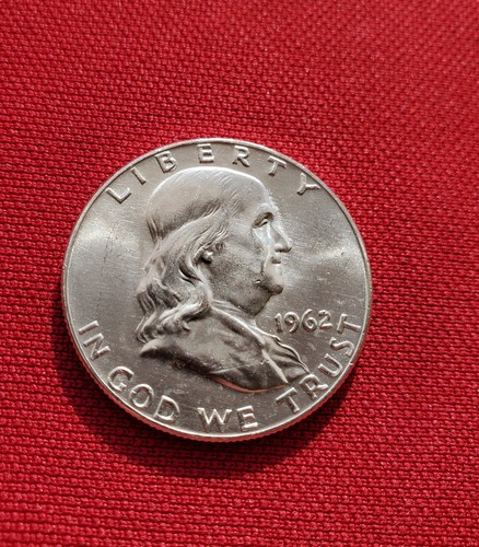 1962 D Franklin Half Dollar BU Nice Luster Uncirculated Silver Coin