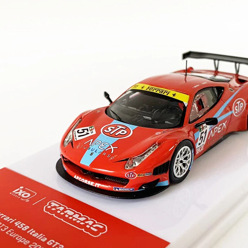 TW Tarmac Works 1:64 Ferrari 458 Italia GT3 51# alloy car model | eBay