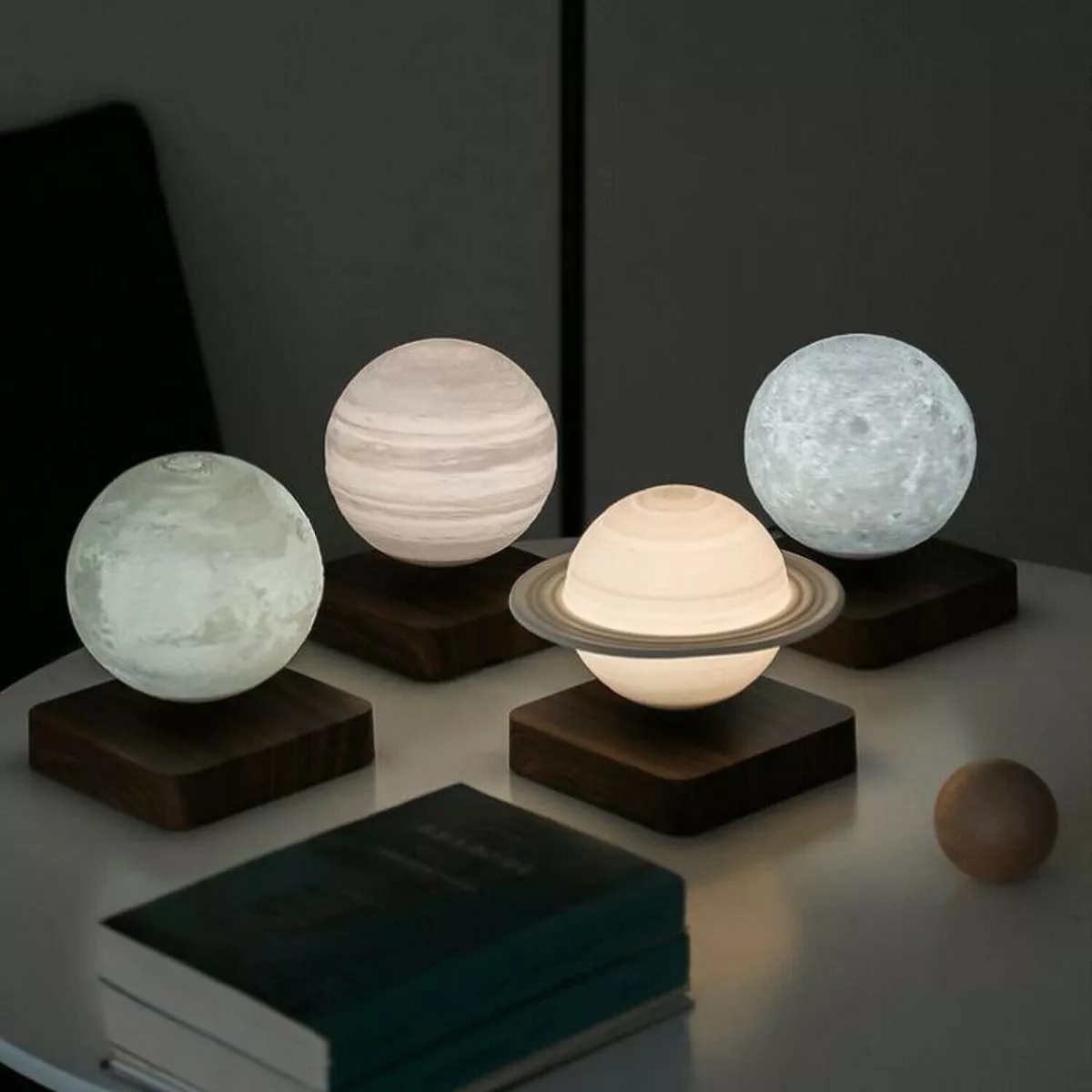 Floating cheap planet lamp