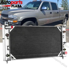 FIT 2001-02 Chevy Silverado GMC Sierra 2500 HD 3500 8.1L 2Core Aluminum Radiator