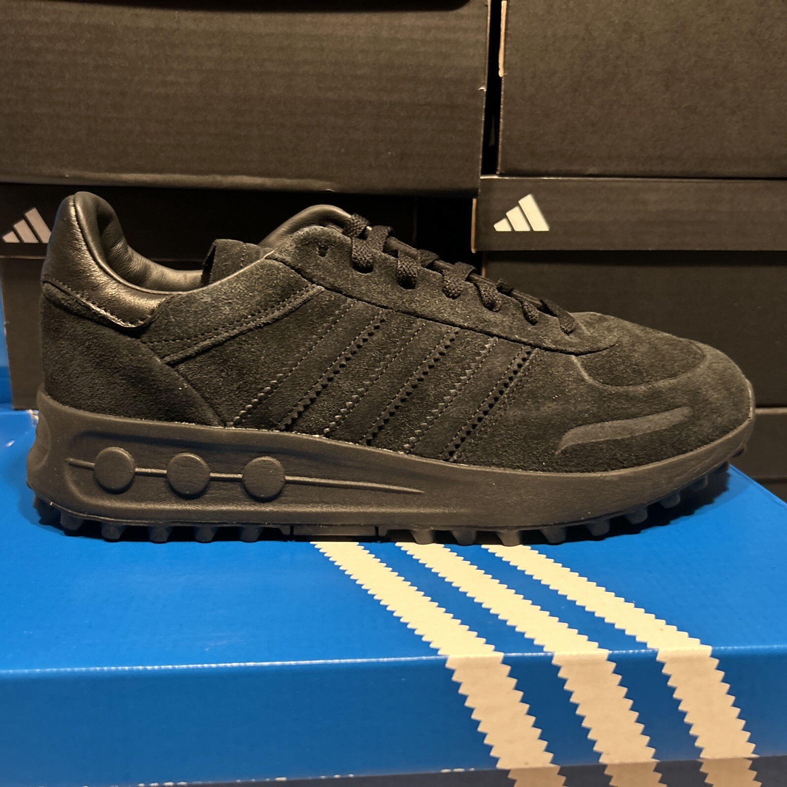 adidas LA Trainer XLG Black Suede Men's Sneakers OG Lux – IH0296