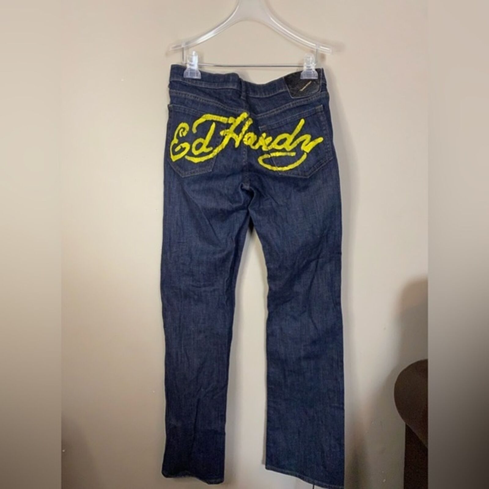 ED HARDY Deadstock Super Low Rise Straight Leg Na… - image 3