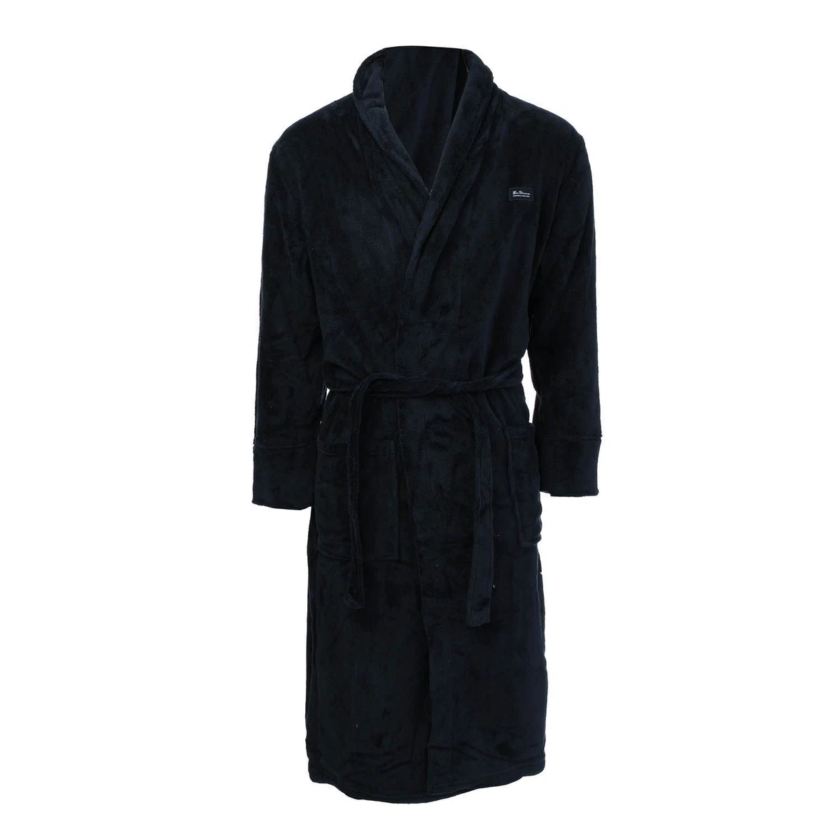 Men s Ben Sherman Randol Fleece Robe in Blue eBay