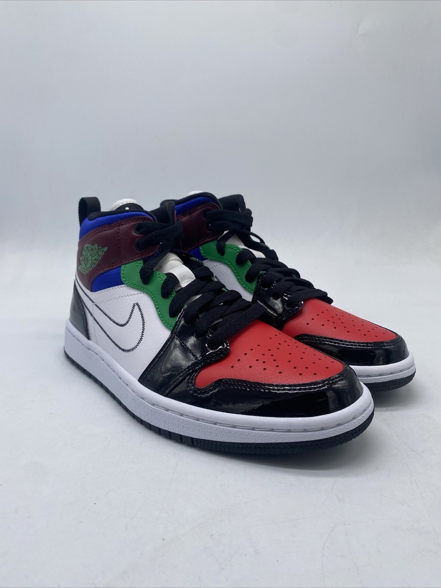 スニーカー Nike Air Jordan 1 Mid SE Black White Multi-Color WMNS 2020 Jordan 1 Mid SE Black/Multicolor/White 2020 DB5454-001