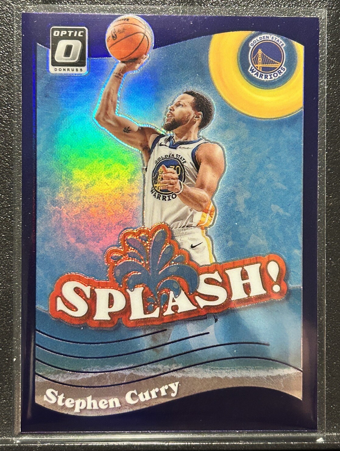 2023 Donruss Optic Stephen Curry SPLASH! Silver Holo GS Warriors