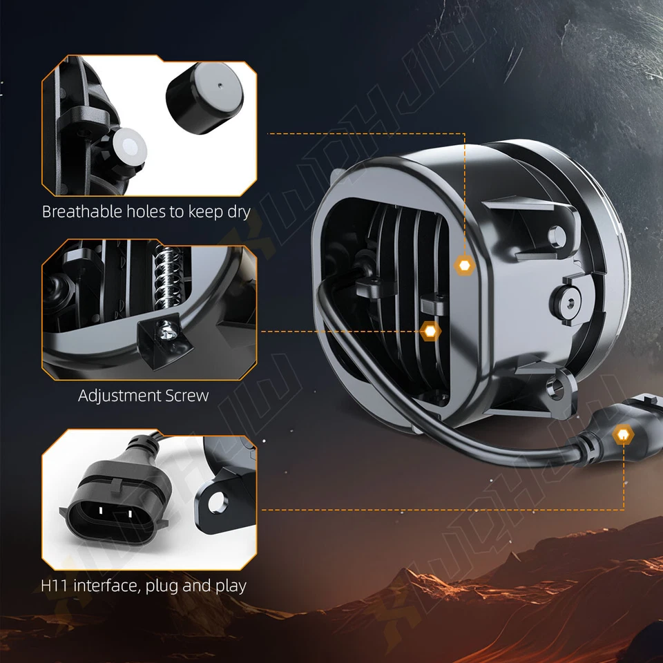 Kits de repuesto de luces antiniebla para parachoques de conducción Ford Explorer 2011-2015 Foto 4 de 4