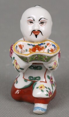 WUNDERSCHÖNE HEREND FIGUR - CHINESE MIT SCHALLE
