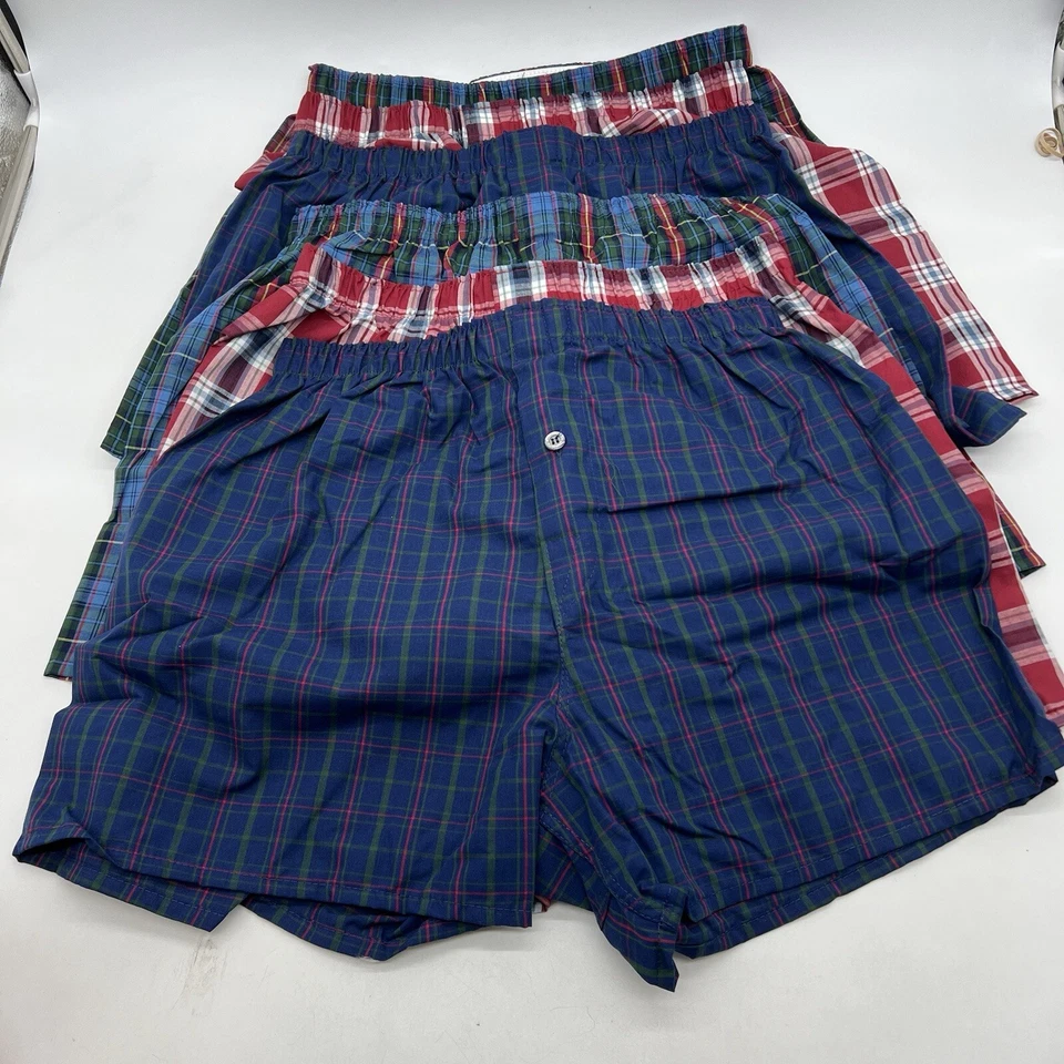 Calzoncillos boxer BVD para hombre 6pk calce relajado 55% algodón y 45% poliéster Foto 2 de 4