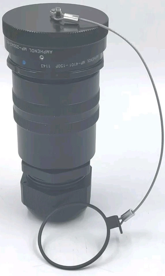 Conector en línea multipin Amphenol Audio MP-4101-150P-C 150 pines macho con tapa NOS Foto 2 de 4