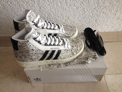 adidas ADICOLOR HI BK2  43 UK 9 US 9.5 BNWT 562891 prod. 01/2006 Keith Haring
